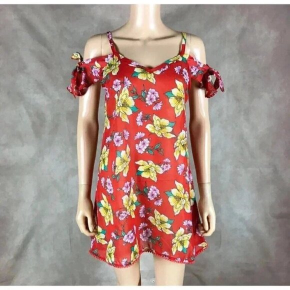 MIKEN SWIM Red Beach Cover-Up NWT Size Small - Picture 5 of 10